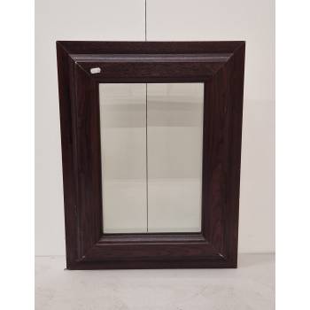 Rosewood Wrapped Plastic Window 650x500mm SS4